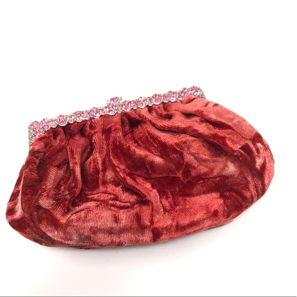 CLARA KASAVINA velvet, Swarovski Crystals clutch - Picture 5 of 9